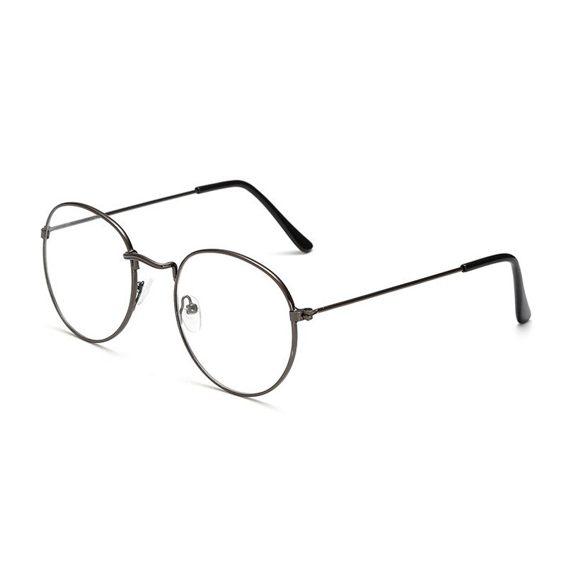 Gafas de lectura IBOODE gafas presbiopes redondas para hombres y mujeres gafas con dioptrías para mujer: +300 / Gris