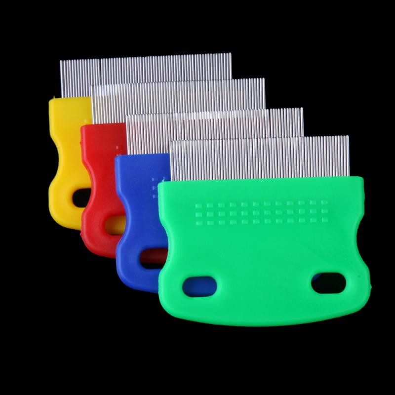 Pet Flea Comb Stainless Steel Pin Dog Hair Cat Kitten Puppy Pin Brush for Dog Cat Kitten Hair Trimmer Grooming Tool