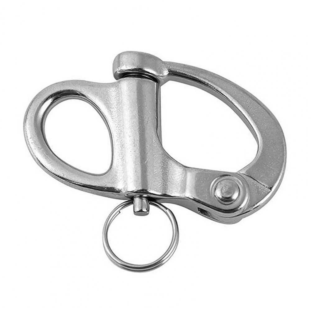 Sailing Spring Hook Durable Boat Chain Stainless Steel Swivel Snap Shackle Hand Drawn Quick Release Removable Ship for Marine