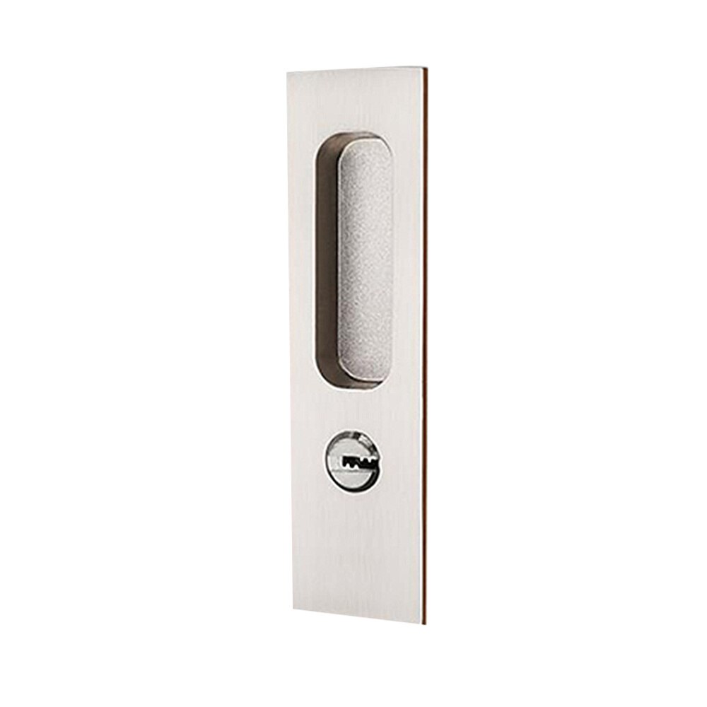 Sliding Door Lock Handle Anti-theft Door Latch lock for Barn Hidden Handle Interior Door Pull Locks Wood Door Furniture (Square): Default Title
