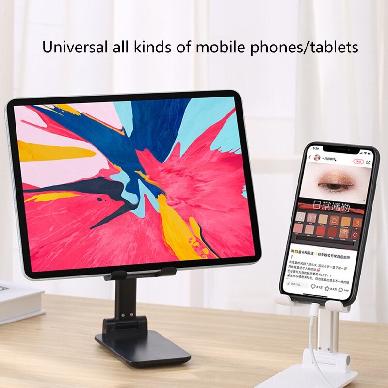 Foldable Desktop Mobile Phone Holder Bracket For Photo Live With Anti-slip Panel 101A