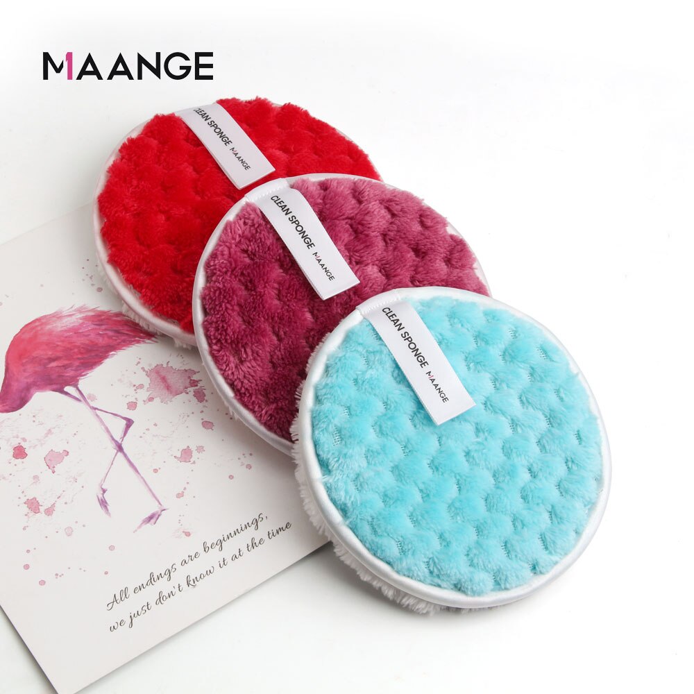 1/3Stck Weiche Mikrofaser machen-hoch Entferner Handtuch Mehrweg Reinigung Tuch Pads Gesicht Reiniger Plüsch Stiftung Puff Gesicht Haut pflege Werkzeug: 3Stck B