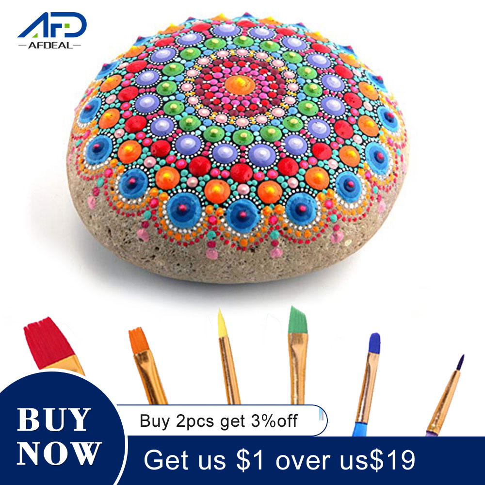 Mandala Punktierung Werkzeuge Malerei Schablonen DIY Stein Präge Anlasser Zeichnung Stift Stifte Kunst Bausatz