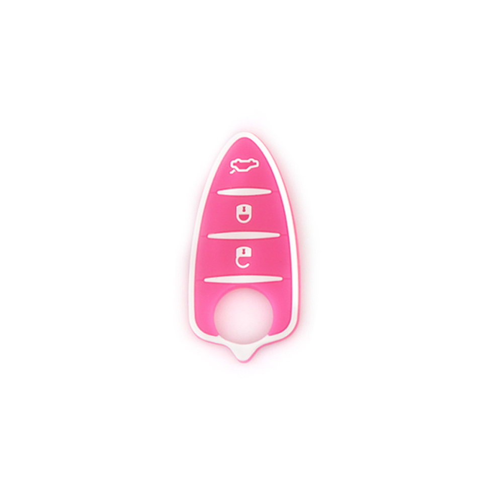 YIQIXIN 3 botones Flip reemplazo Fob funda para Alfa Romeo Mito Giulietta 159 GTA 147 156 166 carcasa plegable para llave de coche remota: Rosa