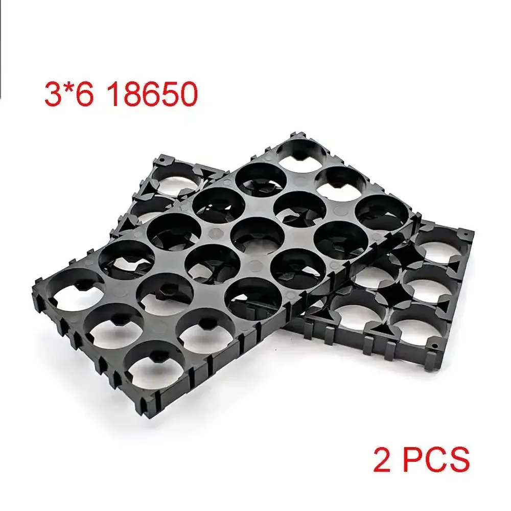 18650 célula de lítio cilíndrica bateria caso titular baterias pacote suporte plástico para diy bateria: YELLOW