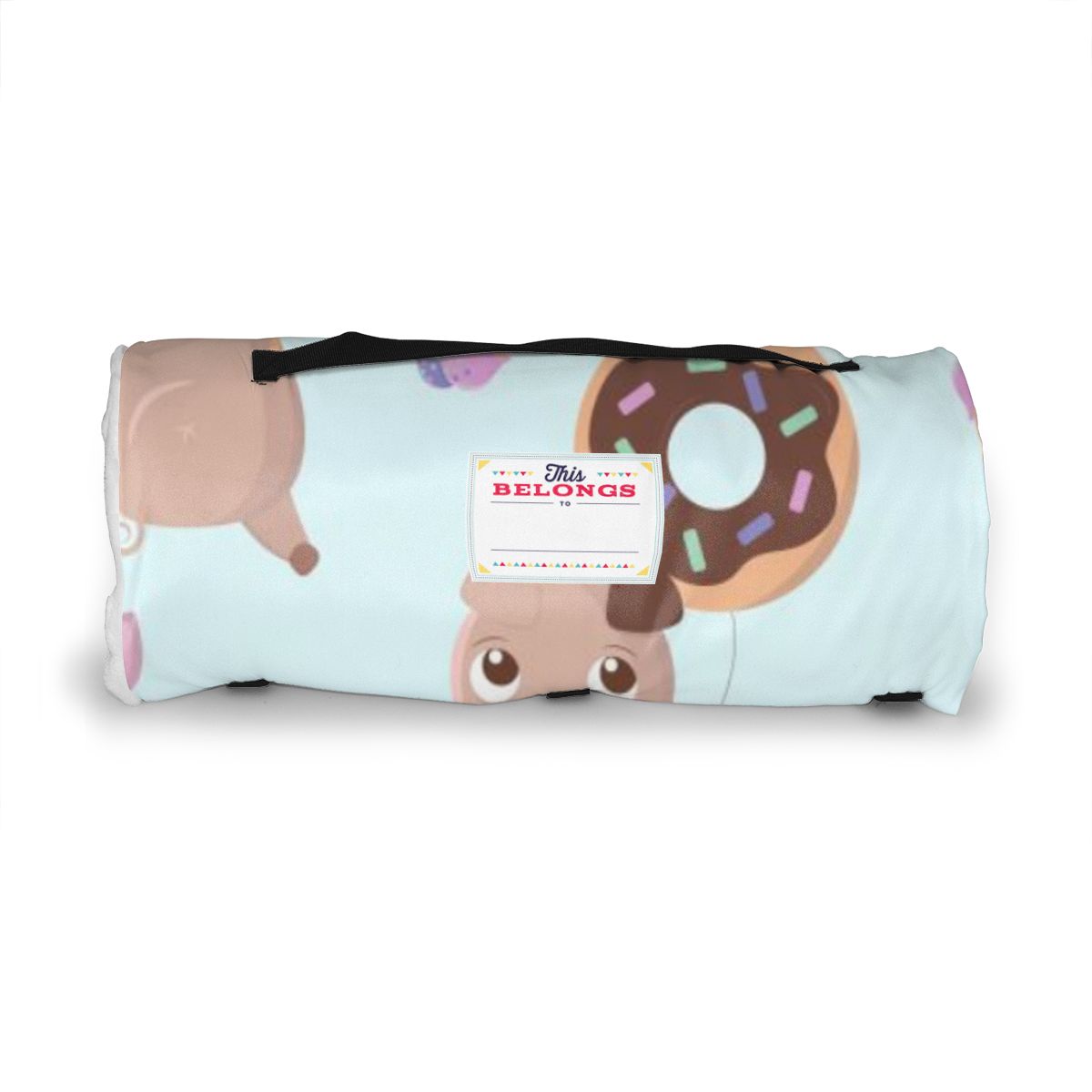 Bonitos cerdos, rosquillas, dulces y pasteles, colchón para la siesta del niño, alfombrilla para dormir, juego de cama de guardería para niños con almohada