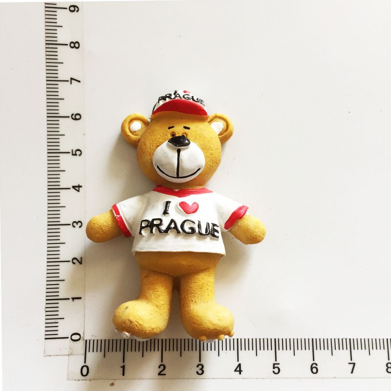 3d Resin Fridge Magnet Souvenir Czech Prague Cultural Landscape Tourist Collection Hand Painted Magnet Refrigerator Sticker: 8