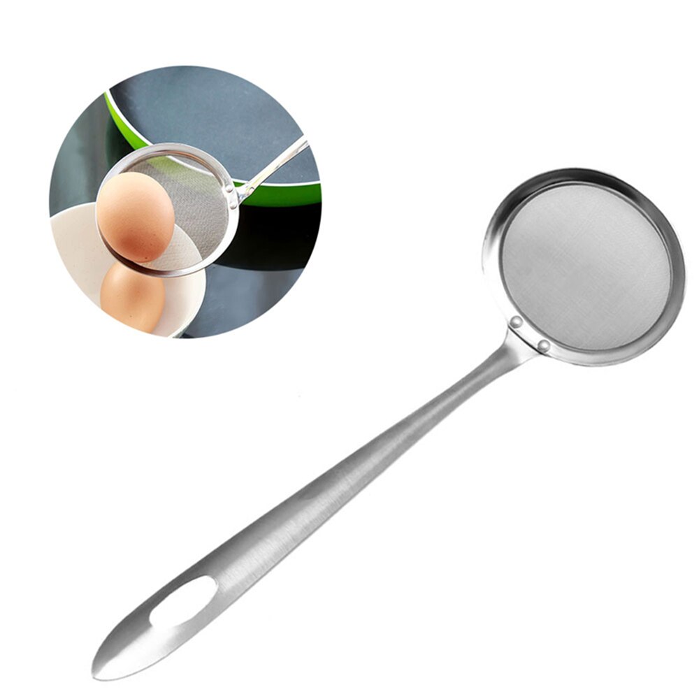 1pcs Stainless Steel Fine Mesh Colander Sifter Sieve Kitchen Vegetable Strainer oil sieve cooking tools