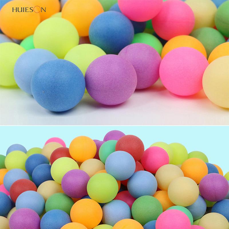 100 Uds. PP Material Pelotas de Ping Pong Juego de con pelotas de lotería de Ping Pong de Color puede ser herramienta para deportes al aire libre