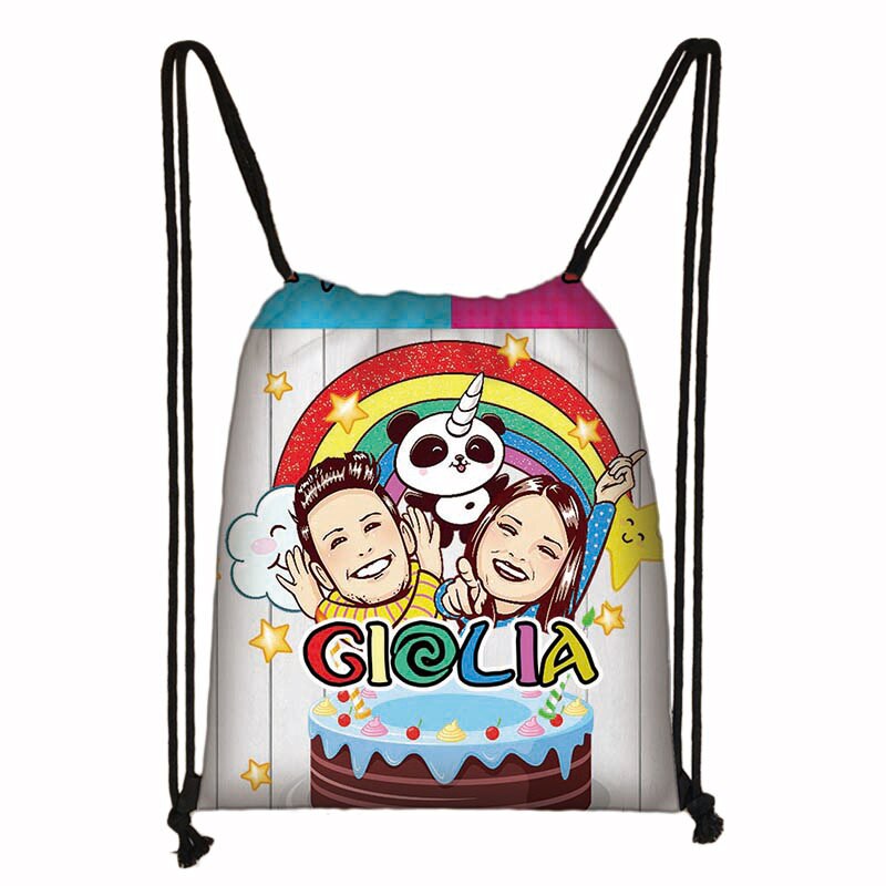 Me contro Te 3D Drawstring Bag Printing Backpack Daily Casual Boys Girls knapsack Drawstring Bags: 016