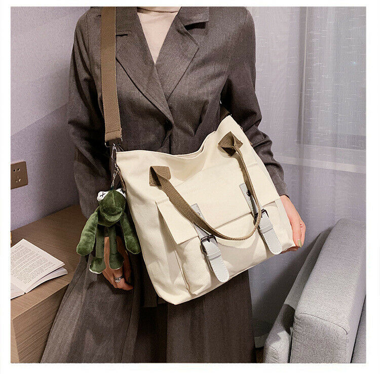 Dames crossbody messenger schoudertas canvas tas dames handtas