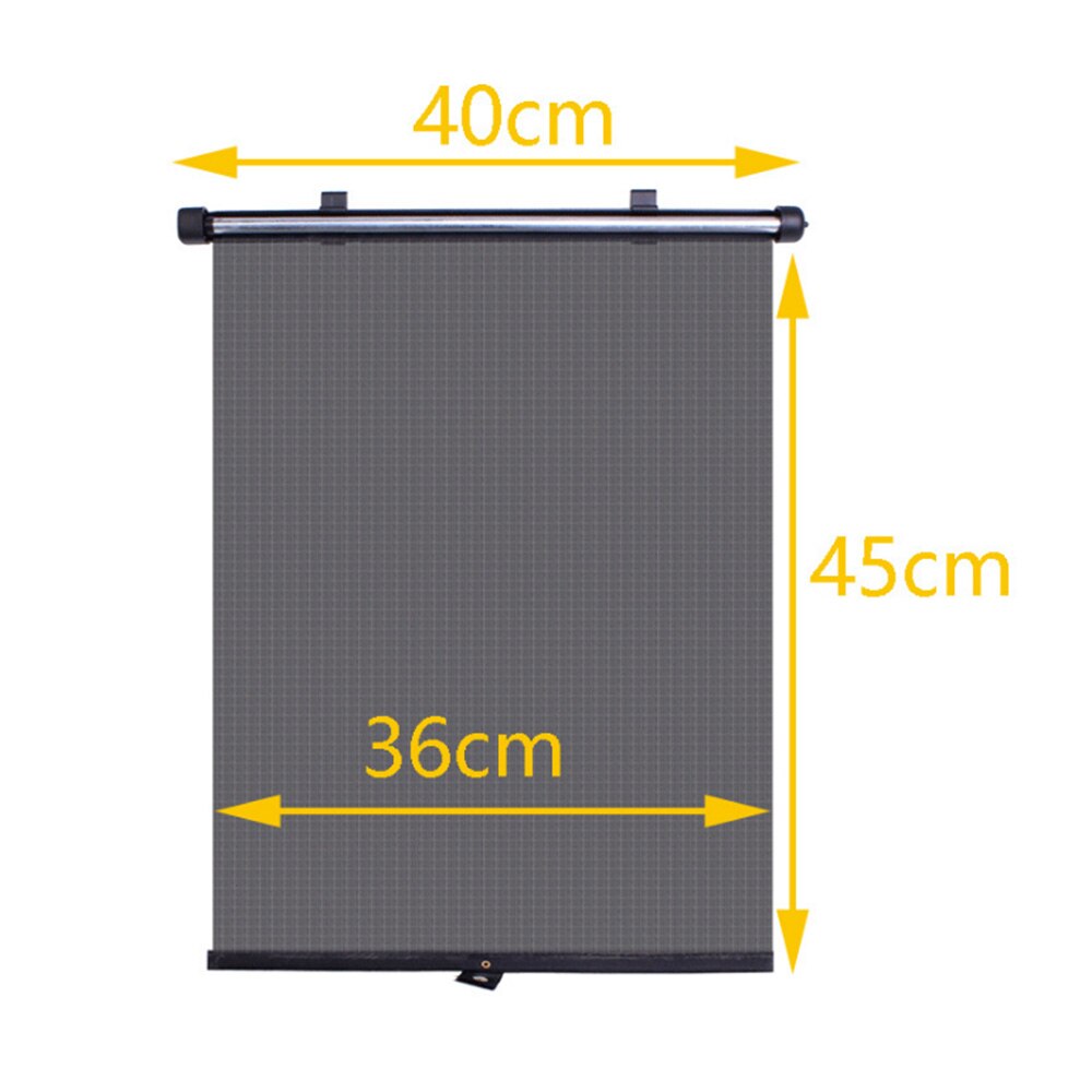 40x45cm Universal Automatic Retractable Shades Roller Blinds Sun Block with Suction Cups Cover Curtain And Durable