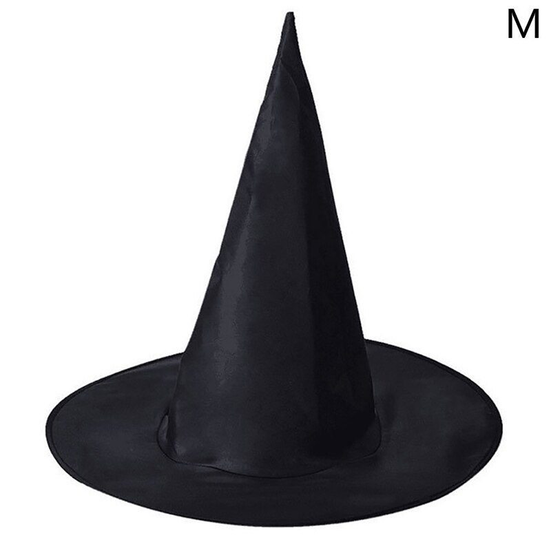 1pcs Halloween Witch Hat Glowing Witches Hat Hanging Halloween Home Party Decor Suspension Tree Glowing Hat Cosplay Costume: M no LED Light