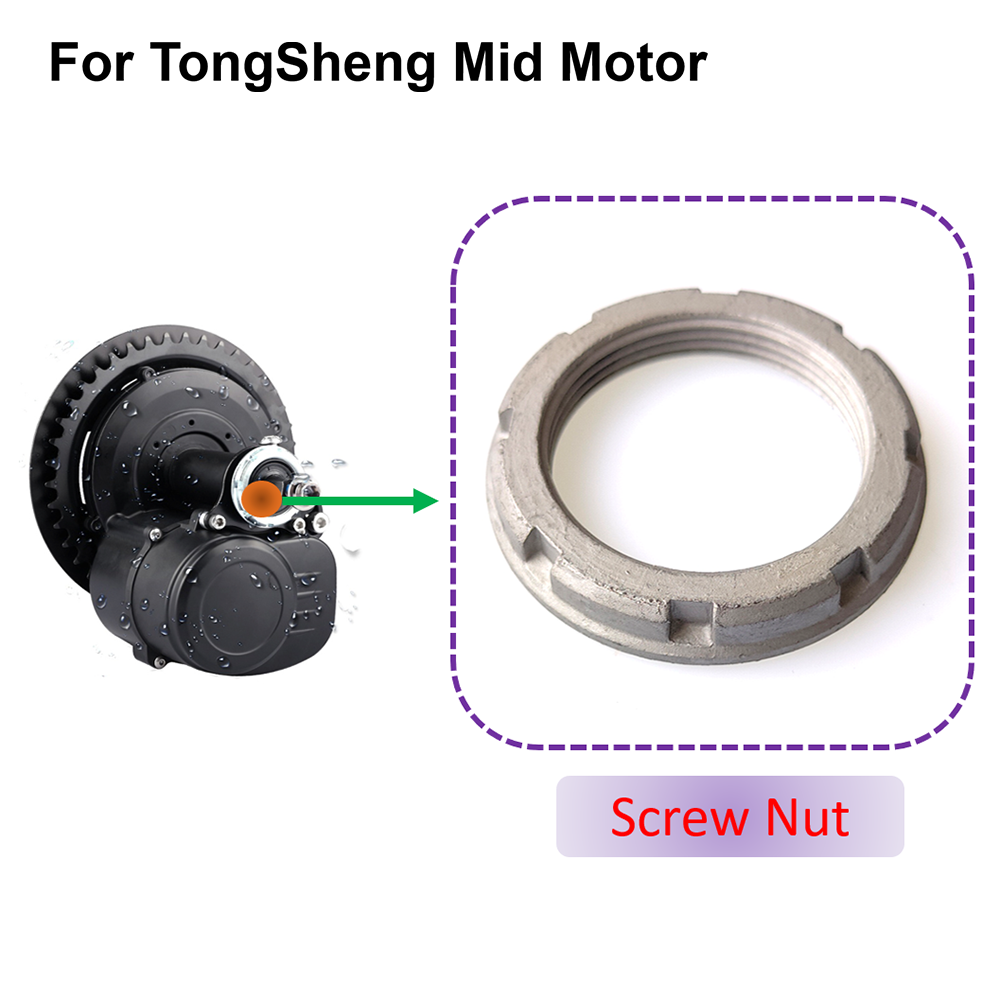 Tongsheng TSDZ2 silnik typu middrive wioślarz elektryczny zestaw robić zamiany na wioślarz elektryczny nakrętka śrubin nakrętka zabezpieczająca części akcesoria