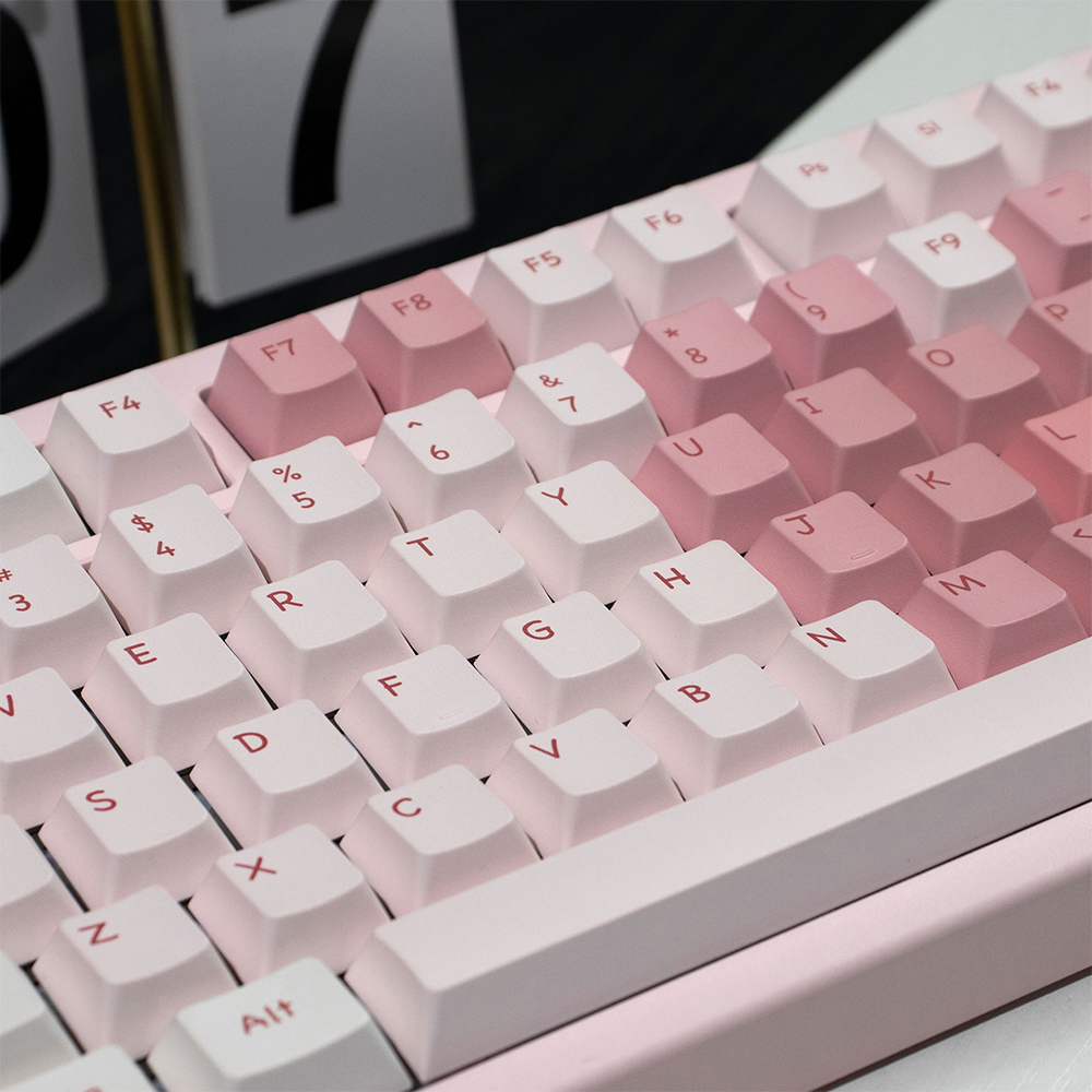 Liebe Herz Tastenkappen, niedliche Tastenkappen, Kirschprofil, Farbsublimation, PBT-Tastenkappen für MX Schalter, mechanisches Tastatur-einstellen