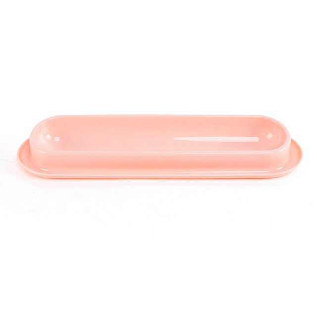 Long Pet Cat Bowl 40cm Upgraded Multi-cats Feeding at Same Time Food Milk Feeding Dish Plastic Anti-slip Bowl for Cat Kitten: Pink