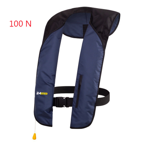 Chaleco salvavidas inflable automático Manual para adultos, navegación, cintas reflectantes, Pro PFD 150N 100N, aprobado por CE: XXL / Castaño