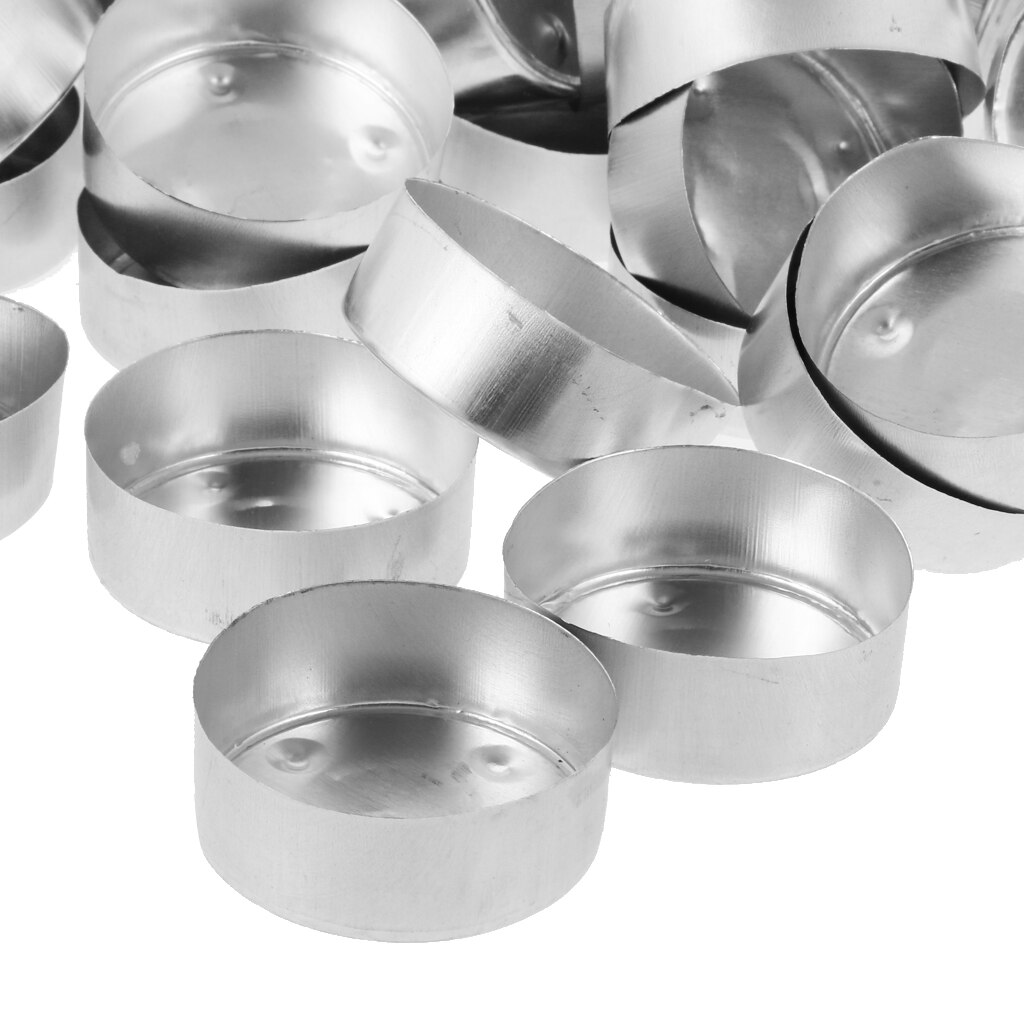 300x aluminium värmeljus tomma behållare behållare & ljus vekar ljus framställning
