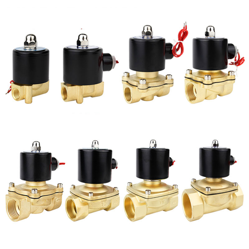 Elektrisk magnetventil 1/4 &quot; 3/8 &quot; 1/2 &quot; 3/4 &quot; 1 &quot;  dn8/10/15/20/25/50 normalt lukket pneumatisk for vandolie luft 12v 24v 220v 110v