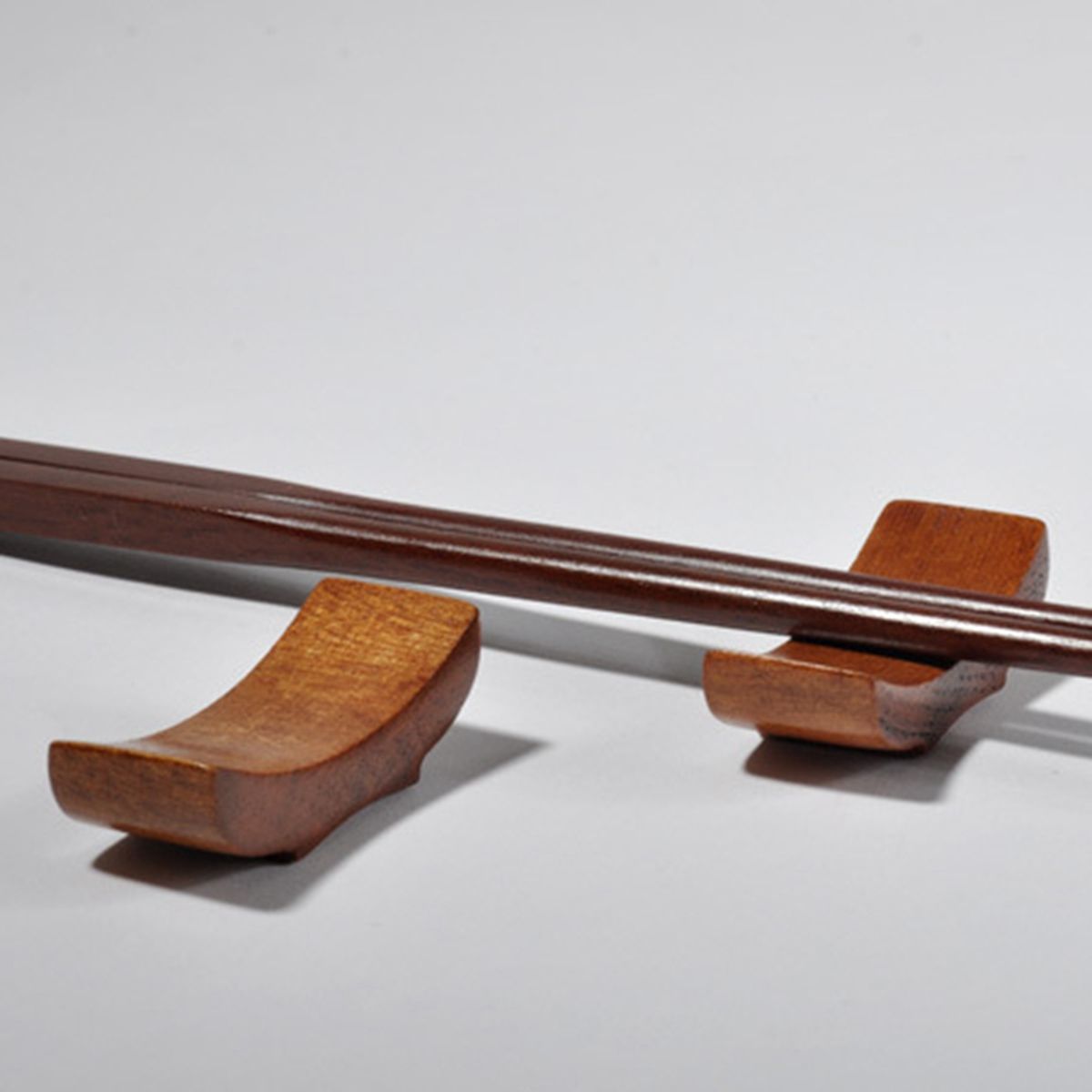 Palillos chinos de madera con en forma de barco, estante de descanso, palillos, práctico, soporte para el hogar, cocina, 6 uds.