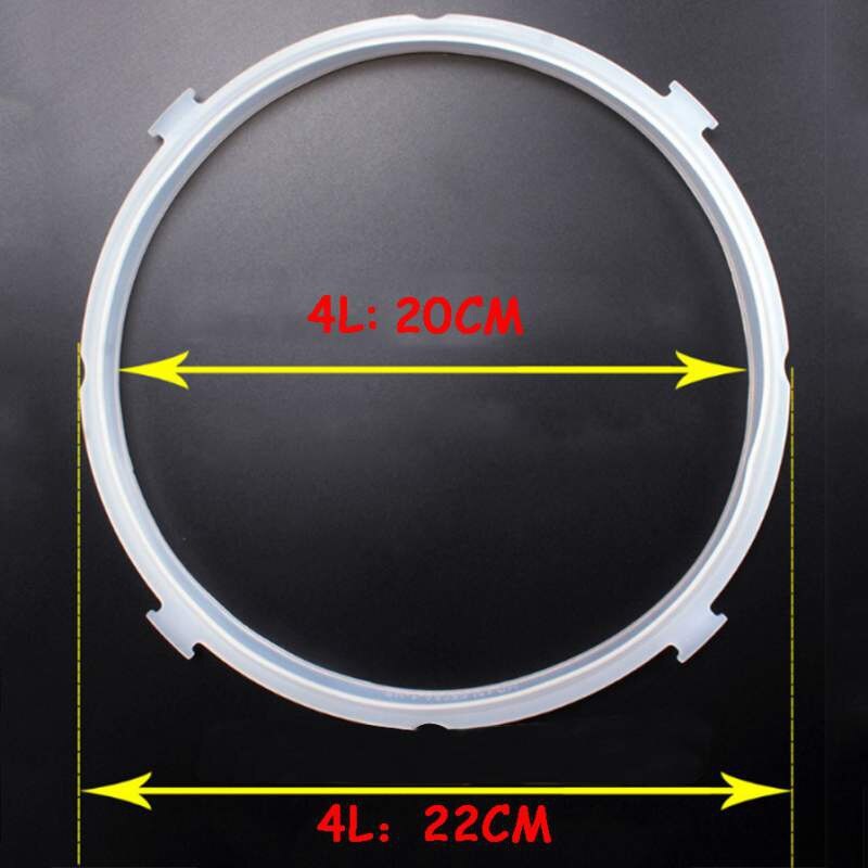Anillo redondo de goma de silicona para olla, sellado de accesorios para olla a presión, electrodomésticos eléctricos de cocina engrosados: Default Title