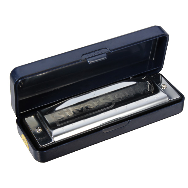 Profressional 10 Gaten C Key Tone Harmonica Zilveren Ster HOHNER Blues Harmonica Mondharmonica Musical Harp Muziek Instrumenten