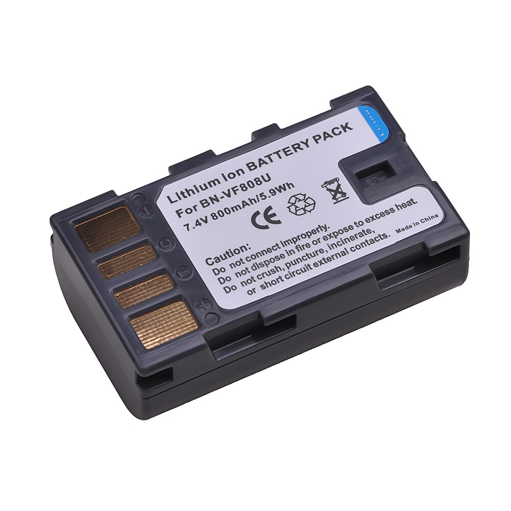 4 batteries BN-VF808 pour JVC BN-VF808U BN VF808 VF808U VF808US VF808UE, GZ-HD7, GZ-MG575, GZ-MG555, GR-D750, GR-D760