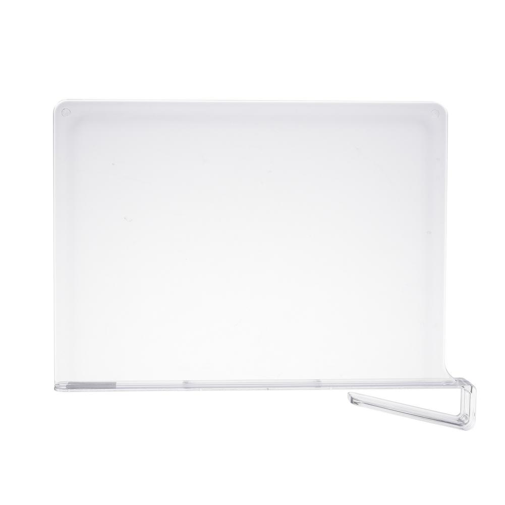 Acrylic Transparent Clothes Partition Closet Organizer Closets Dividers Shelf Book Partition: White