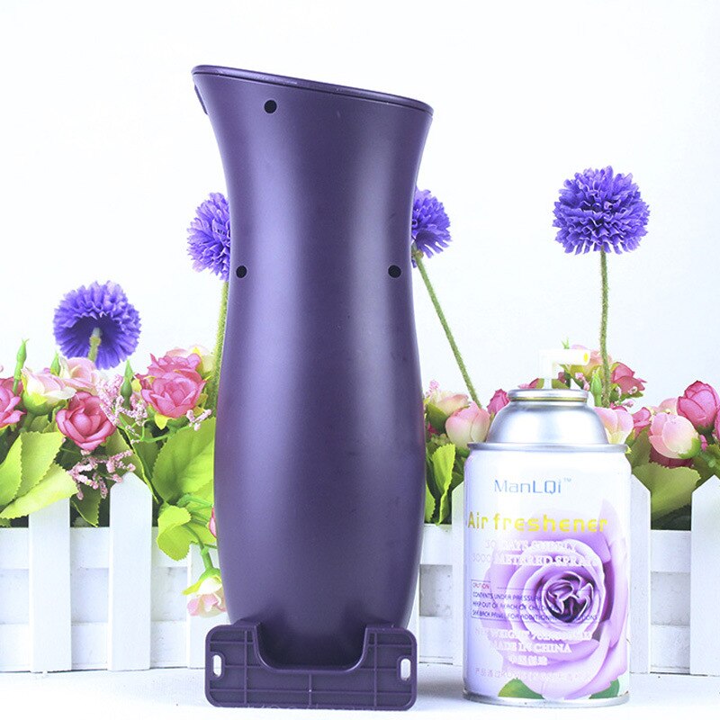 X-1105 Air freshener dispenser Air purifier Cleaning automatic aerosol dispenser Wall-mounted Batteries aerosol dispenser (E): Purple