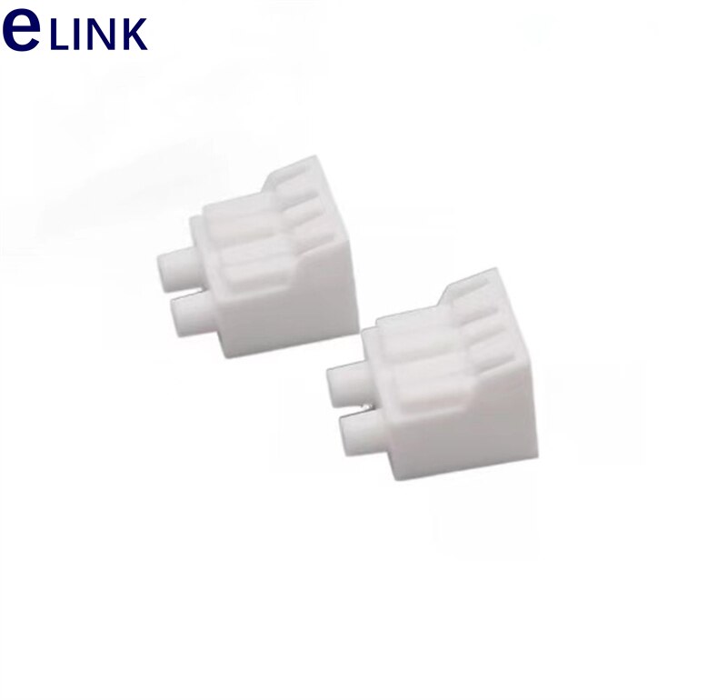 100Pcs Lc Duplex Stofkap Lc Dx Fiber Optische Connector Anti Stof Plug Lc Connector Stofkap Beschermende Cap: white