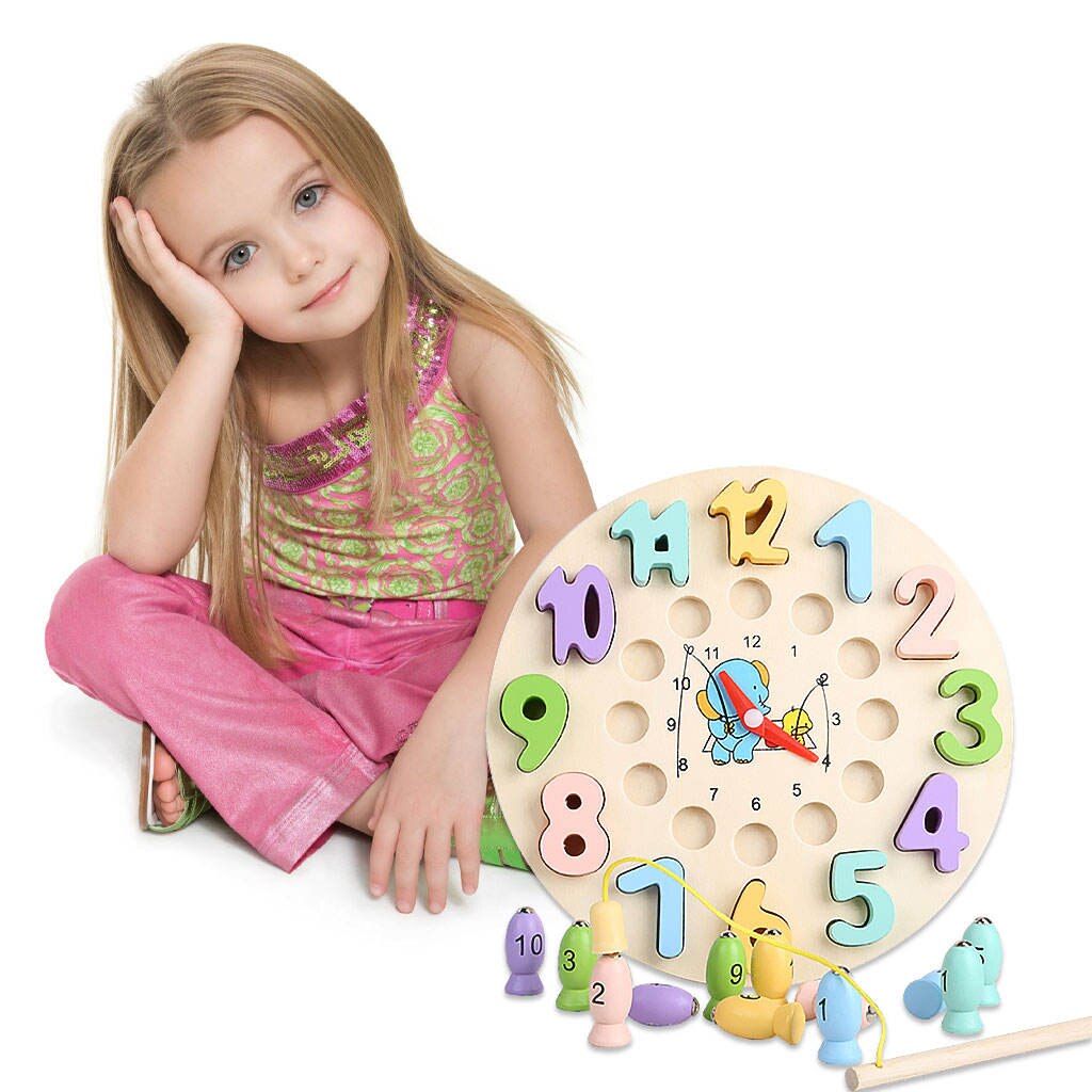 Kids Klok Speelgoed Development Speelgoed Kleurrijke Klokken Leren Vertellen De Tijd Klok