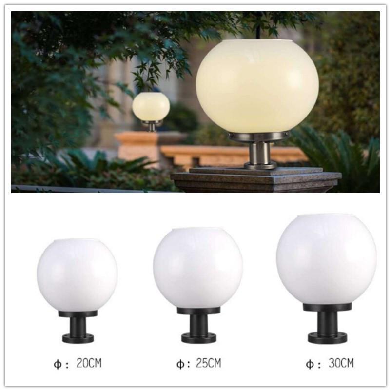 MeterMall Waterdichte Solar Circulaire Wandlamp zonne-energie Bal-vorm LED Wall Licht Hek Straat Lamp Decoratie