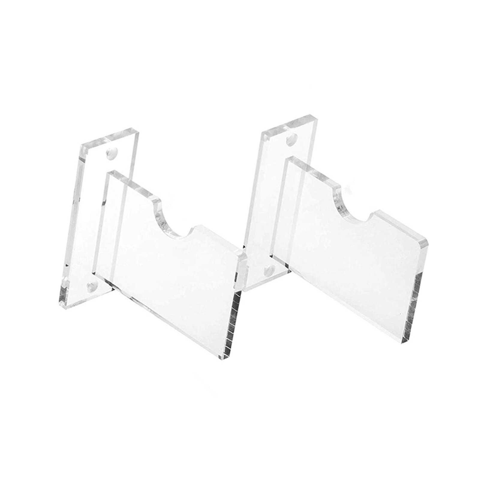 1 Pair Transparent Thick Acrylic Wall Mount Wall Hanger Collectible Display Holder For Swords: Default Title