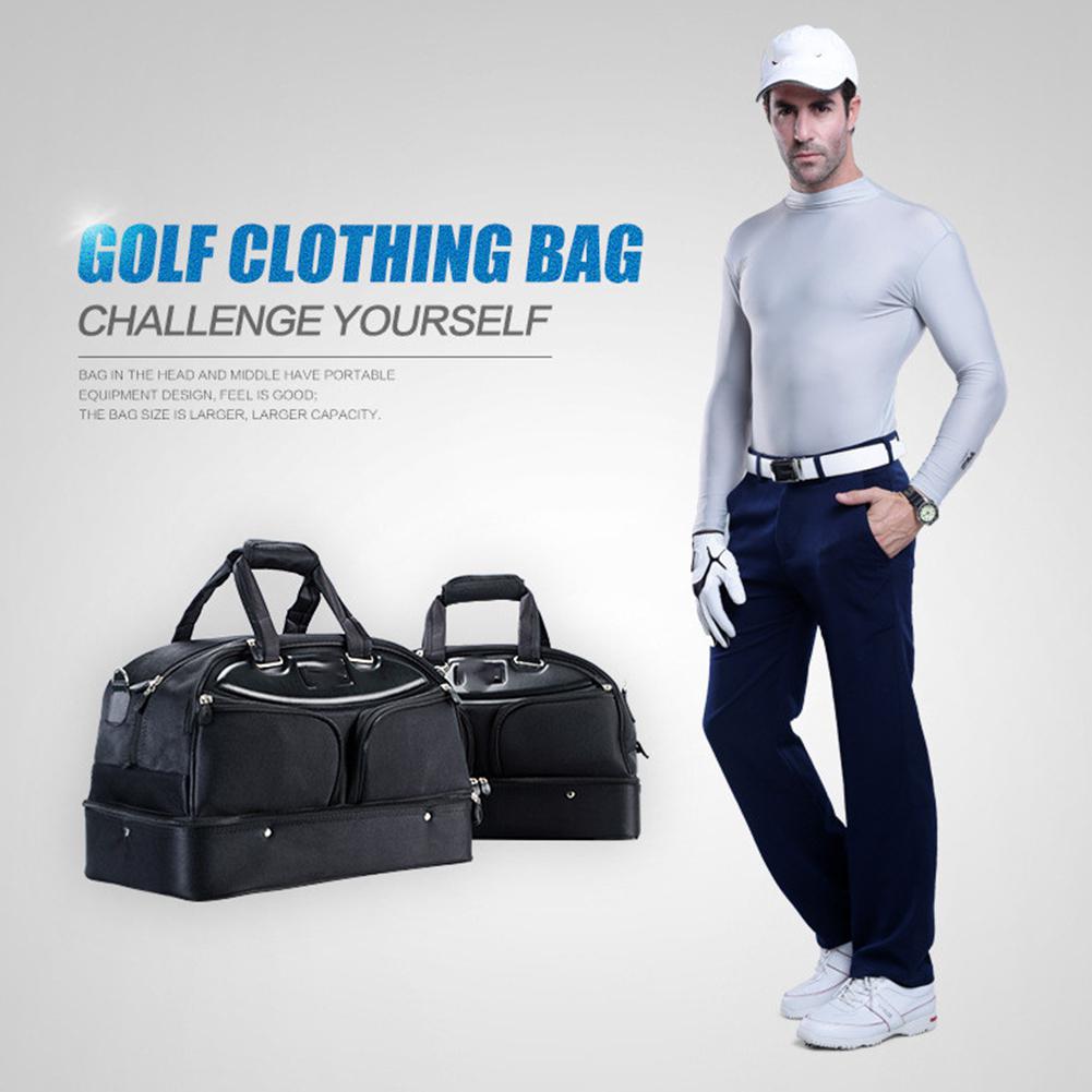 Bolso para ropa de Golf para hombre, bolsa portátil de doble capa, multifuncional, para ropa, ultraligera, resistente al desgaste