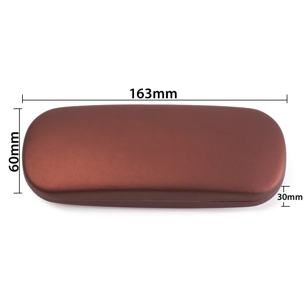 Menn kvinner skinnbrille etui unisex vanntett hardt ramme brille etui lesebriller boks svart brillevesker