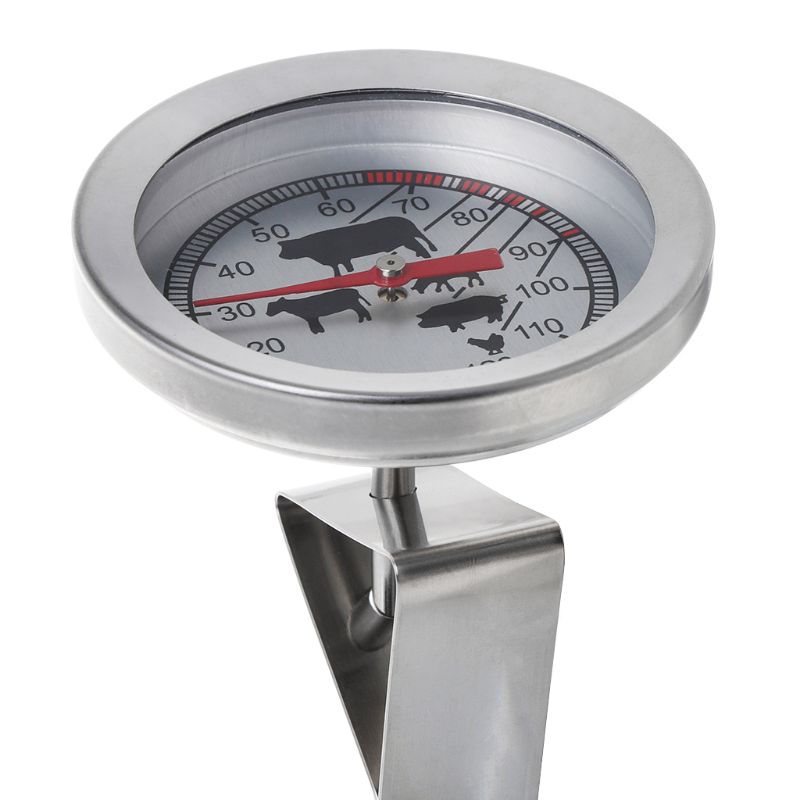 1 Uds., accesorios de barbacoa de acero inoxidable, termómetro de carne para parrilla, indicador de temperatura, medidor de temperatura, sonda de cocina para alimentos, herramientas de cocina