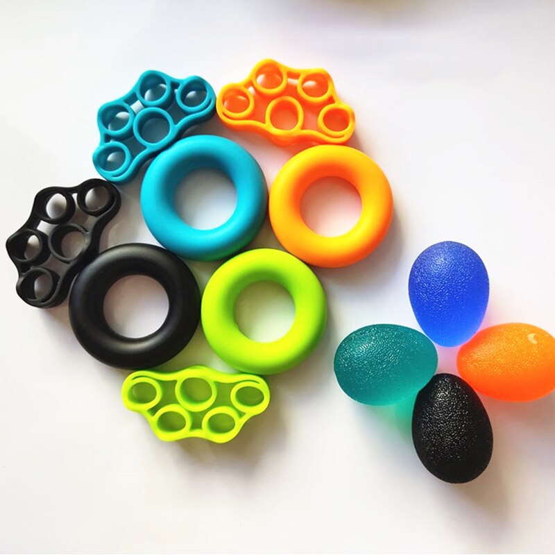 Silicone Finger Gripper Strength Resistance Trainer Hand Grip Wrist Yoga Stretcher Muscle Recovery Hand Rehabilitation Gym Tool