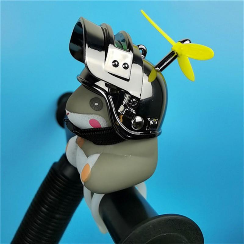 Color Windproof Bicycle Duck Bell Mouse Helmet Helmet Riding Equipment Bicycle Handlebar Headlight Ring Bicycle Accessories: 02