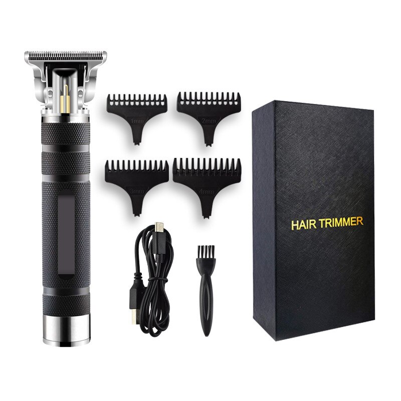 Hair Clipper Powerful Men Electric Hair Trimmer Cordless Haircutting Machine Hair Cut Tool Clipper Barbershop Home: 01 black