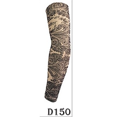Ismuff unisex sommar utomhus solskydd solskydd skyddskod hög elasticitet andas tatuering tryck arm ärm: D150