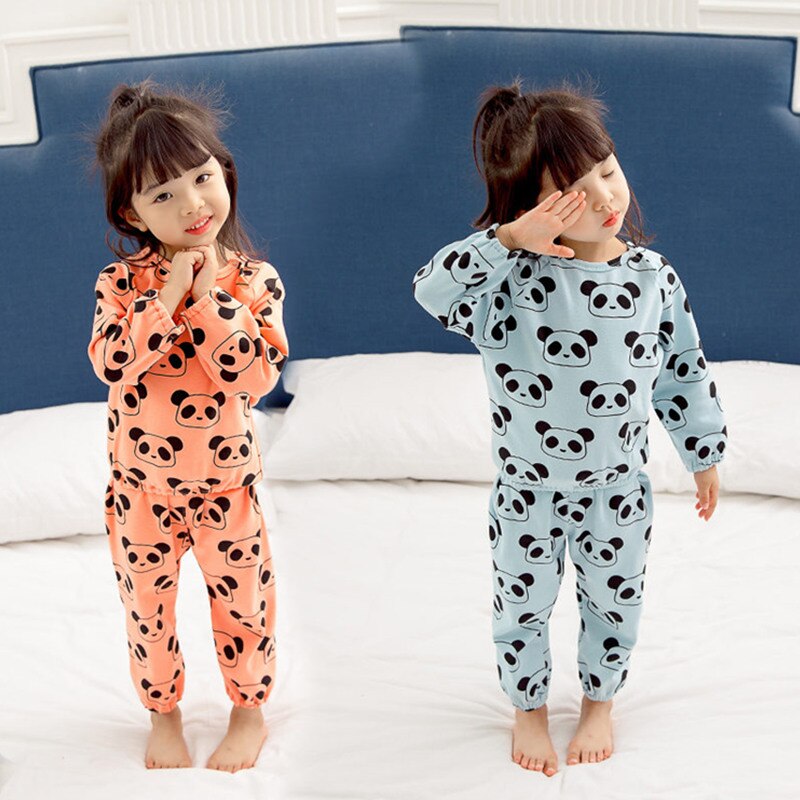 Kids Baby Panda Onesie For Children Cotton Crotchless Pajamas Bodysuit For Girls Infant Panda Jumpsuit Pajamas Sleeper 1 2 3 4 5