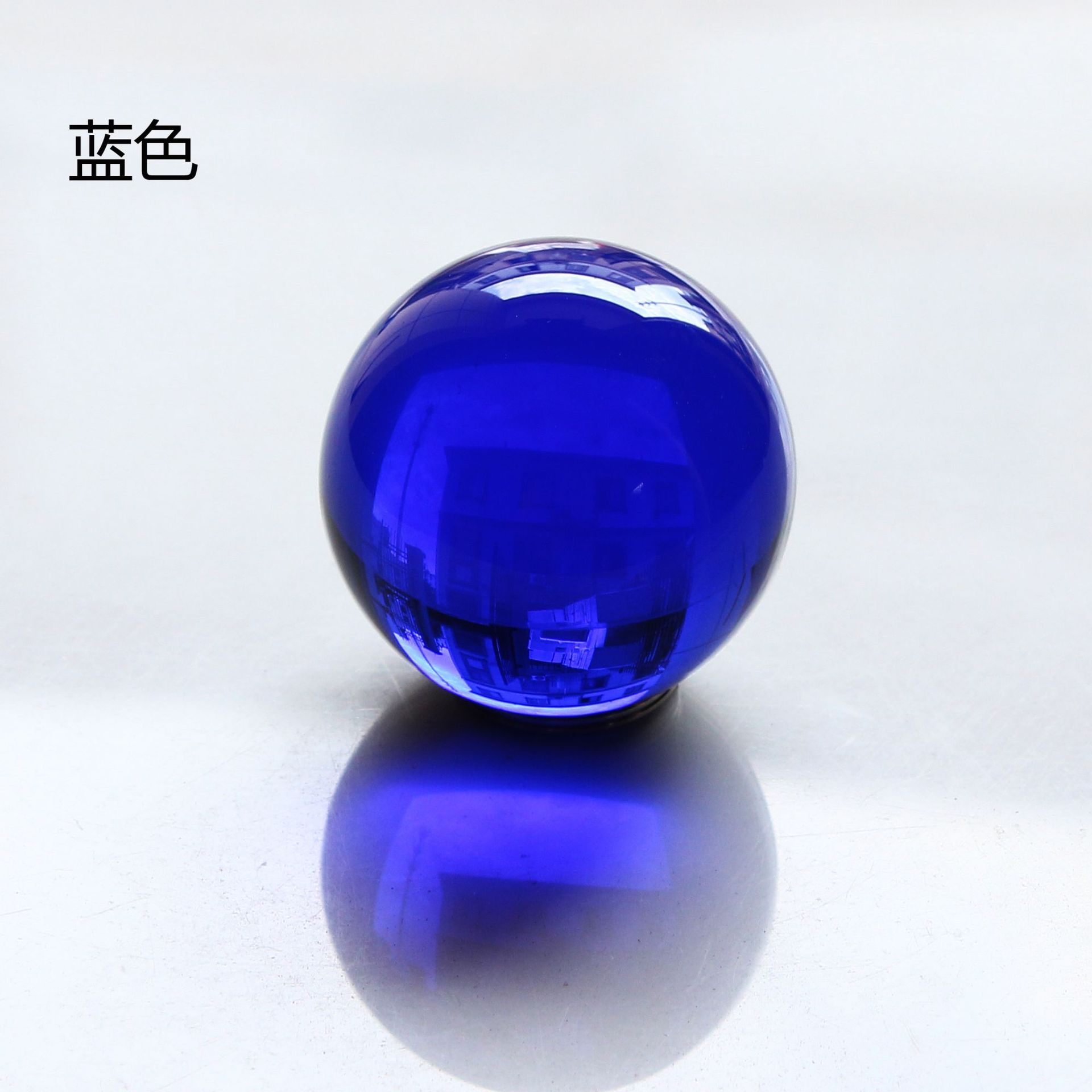 8 styles 40/50mm colour Clear Glass Crystal Ball model for Photography Props Home Decoration: 40mm / B