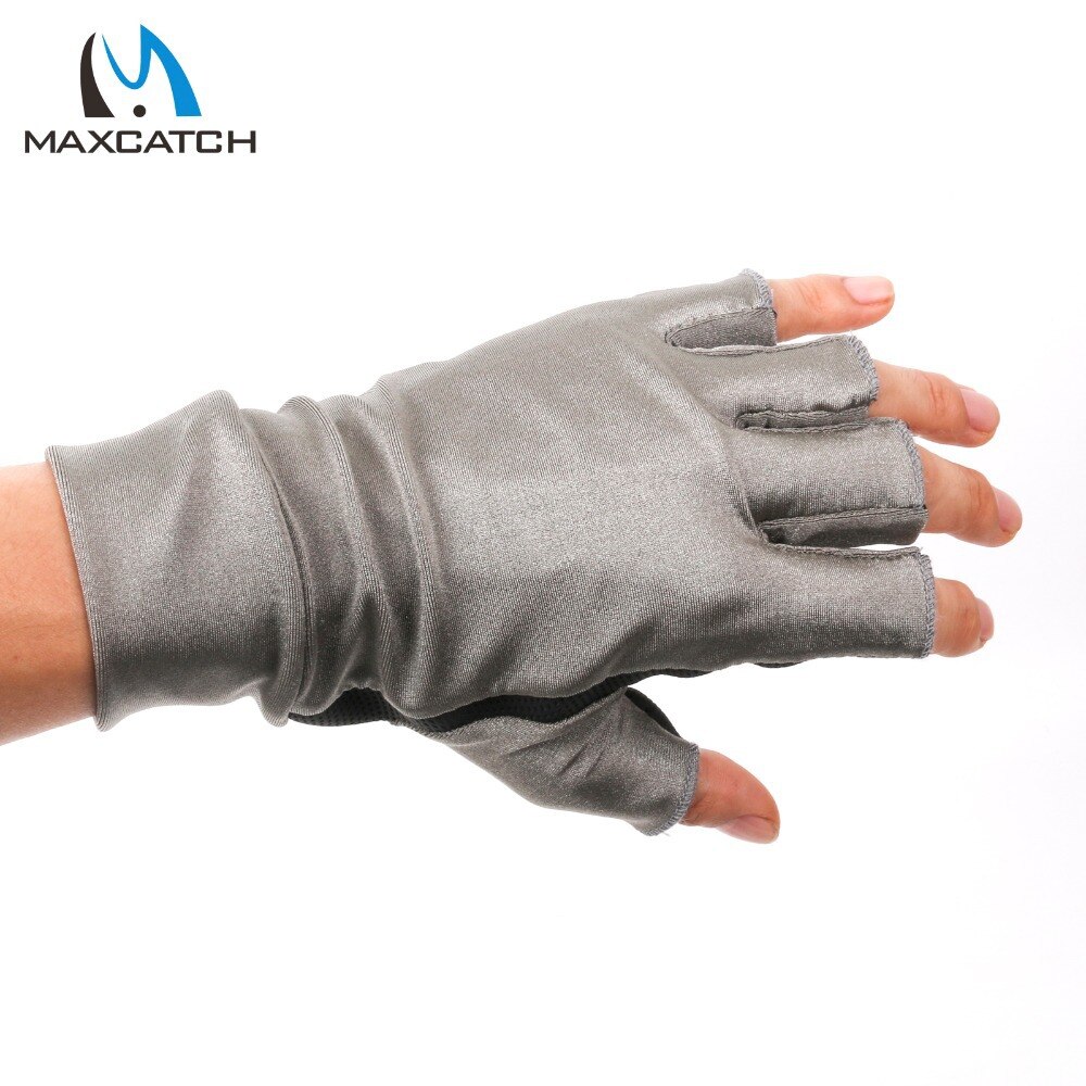 Maximumcatch One Pair Anti-UV Fingerless Fly Fishing Gloves Outdoor Fishing Gloves