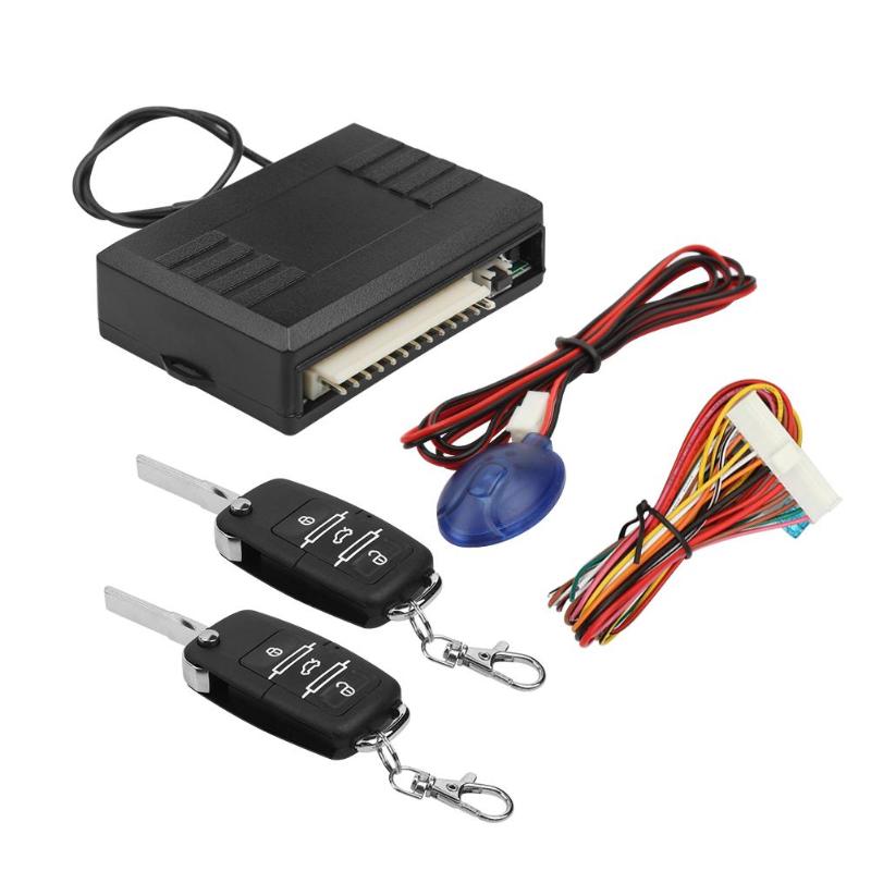 Universele Auto Keyless Entry Systeem voor Stop Start Knop LED Sleutelhanger Kit Deurvergrendeling met Afstandsbediening
