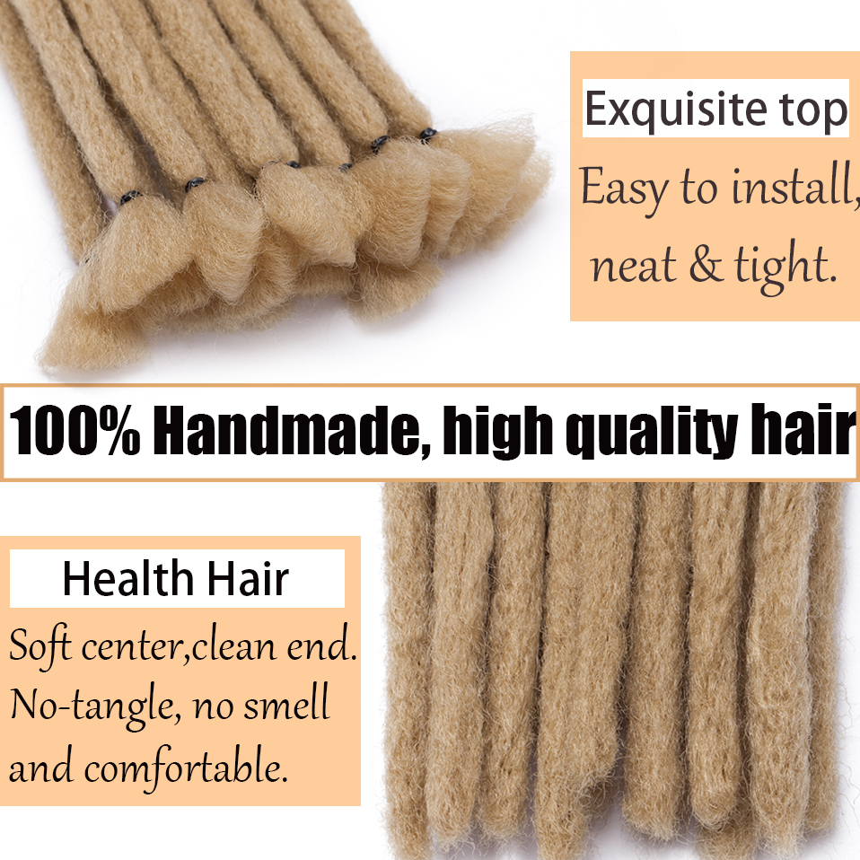 BENEHAIR 6'' Dreadlocks Hair extensions Synthetic Braiding Hair For Men Crochet Hair Braids Reggae Hippie Style For Women