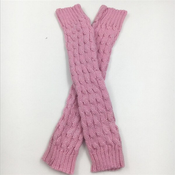 Herbst Und Winter Frauen Stulpen Kapron Hanf Blumen Kniepolster Bein Wärmer Weibliche Mädchen Haufen Haufen Socken Sport Sicherheit: Silber- Rosa