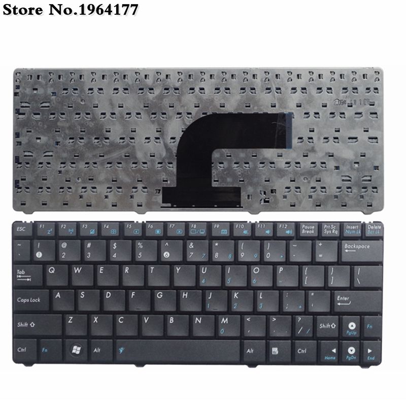 Keyboard Voor Asus Eee Pc 1101HA N10 N10E N10JB N10JH N10JC N10VN N11 N10A N10C N10J 1101HA Ons Toetsenbord engels: Black