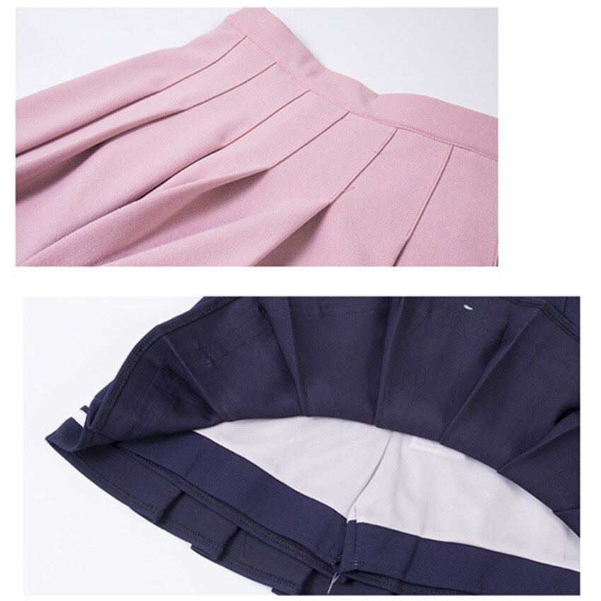 Tracksuit Tennis Skirt Women Elastic High Waist Japanese Style Cosplay JK Uniforms Baseball Skirt with Inner Shorts Sportswear