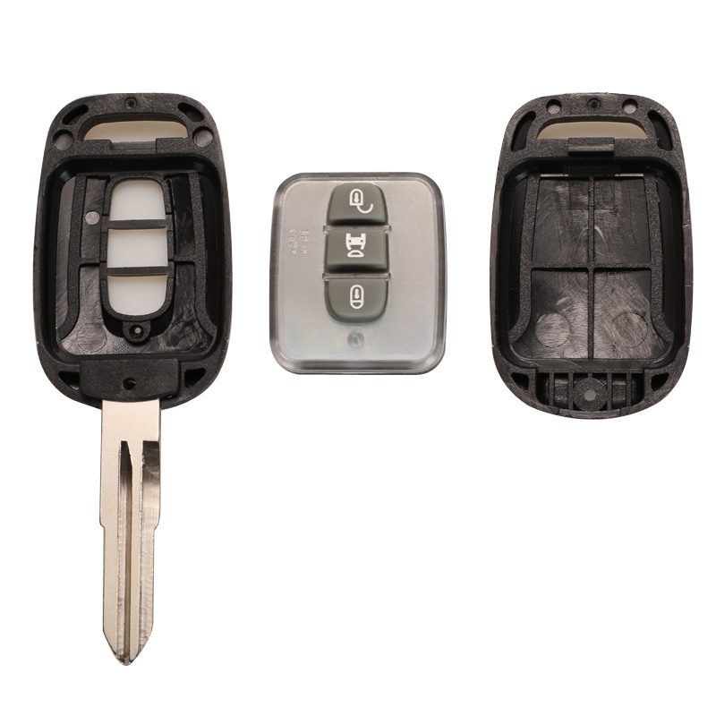 Jingyuqin-Coque de clé à distance intelligente pour Chevrolet Captiva, 2/3 boutons, porte-clés avec lame, remplacement de boîtier automatique