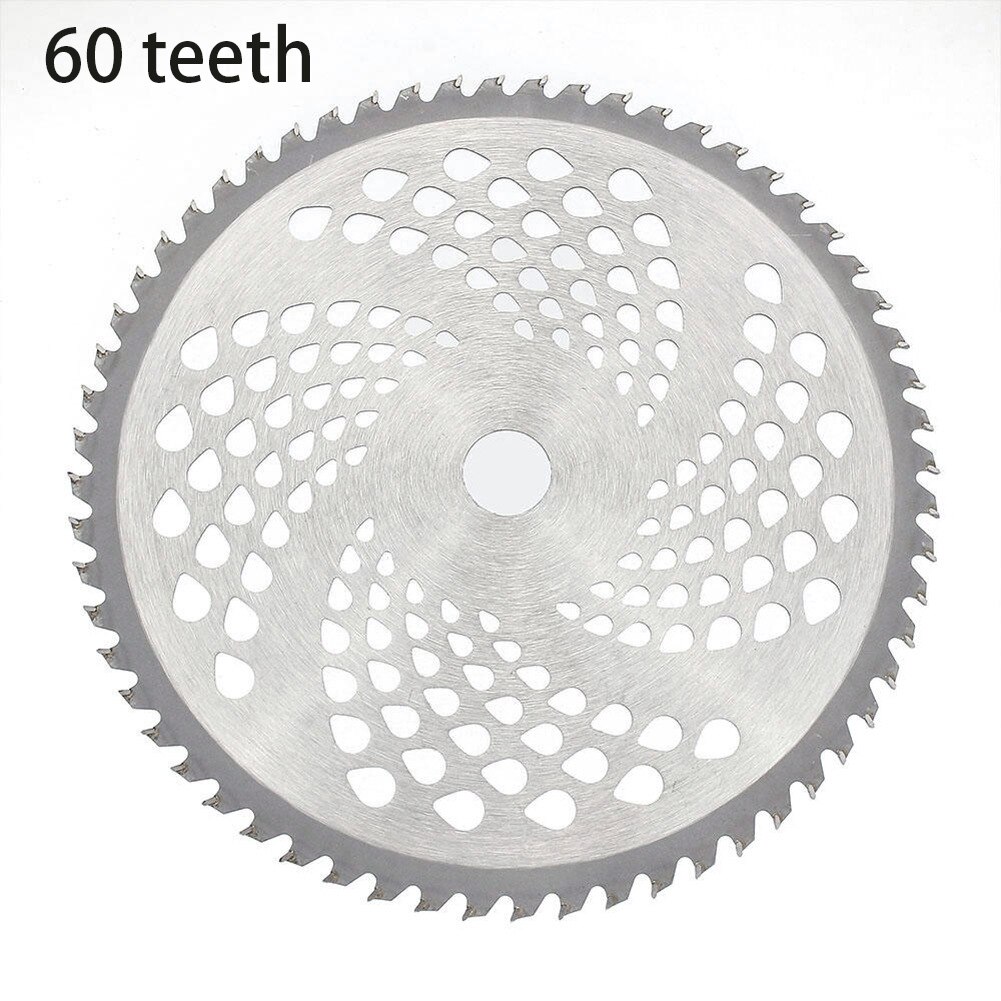 Lawn Circular Mower Cutter Grass Trimmer Head with Chain Saw Blades Rotary Tray Carbide Brushcutter Blades 40T/60T/80T Mower: 60T